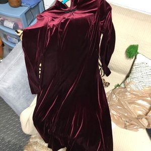 David warren velvet dress